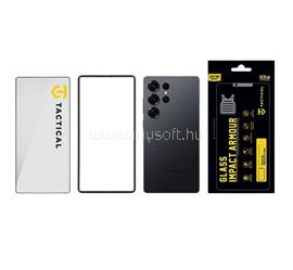 TACTICAL Samsung S25 Ultra TACTICAL IMPACT ARMOUR GLASS képernyővédő üveg 3D, antibakteriális + segédkeret, FEKETE TACTICAL_57983123721 small