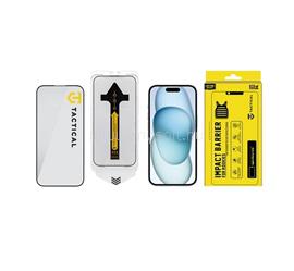 TACTICAL iPhone 15 TACTICAL IMPACT BARRIER FOR ROOKIES képernyővédő üveg 5D, 9H + segédkeret, FEKETE TACTICAL_57983122323 small