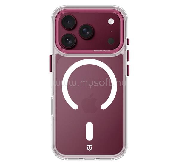 TACTICAL iPhone 18 Pro / 17 Pro TACTICAL MAGFORCE 2.0 szilikon telefonvédő ütésállóság, MagSafe, BURGUNDY
