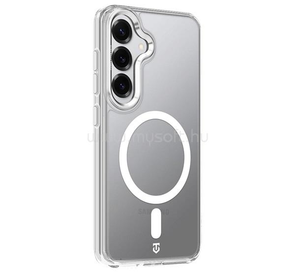 TACTICAL Samsung S25 TACTICAL MAGFORCE 2.0 szilikon telefonvédő ütésállóság, MagSafe, EZÜST