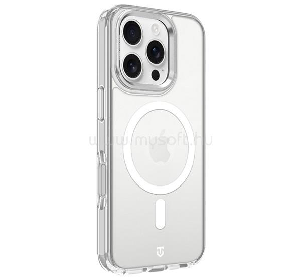 TACTICAL iPhone 16 Pro TACTICAL MAGFORCE 2.0 szilikon telefonvédő ütésállóság, MagSafe, EZÜST