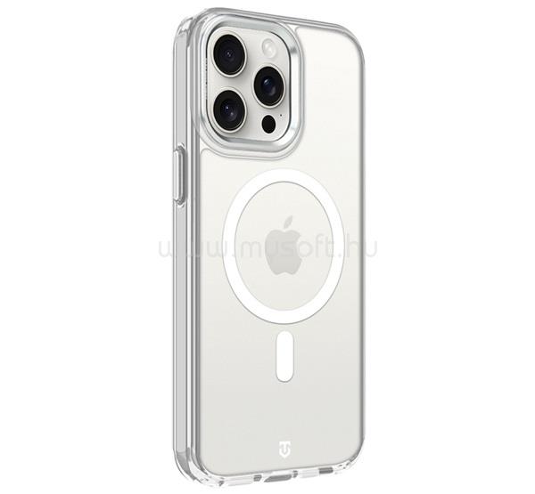 TACTICAL iPhone 15 Pro Max TACTICAL MAGFORCE 2.0 szilikon telefonvédő ütésállóság, MagSafe, EZÜST