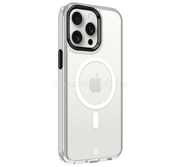 TACTICAL iPhone 15 Pro Max TACTICAL MAGFORCE 2.0 szilikon telefonvédő ütésállóság, MagSafe, FEKETE