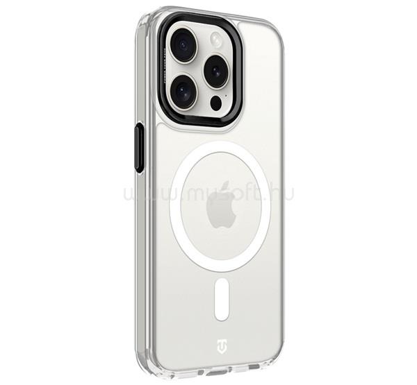 TACTICAL iPhone 15 Pro TACTICAL MAGFORCE 2.0 szilikon telefonvédő ütésállóság, MagSafe, FEKETE
