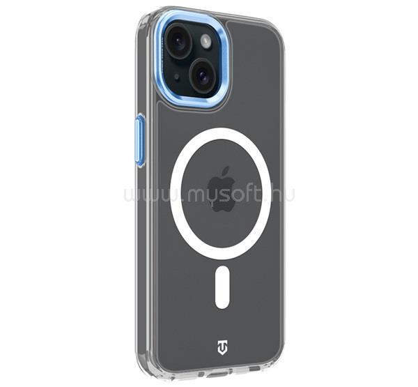 TACTICAL iPhone 15 TACTICAL MAGFORCE 2.0 szilikon telefonvédő ütésállóság, MagSafe, VILÁGOSKÉK