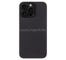 TACTICAL iPhone 16 Pro Max TACTICAL MAGFORCE ARAMID szilikon telefonvédő ultravékony, karbon minta, FEKETE TACTICAL_57983121873 small