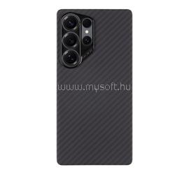 TACTICAL Samsung S25 Ultra TACTICAL MAGFORCE ARAMID szilikon telefonvédő ultravékony, karbon minta, FEKETE TACTICAL_57983123713 small