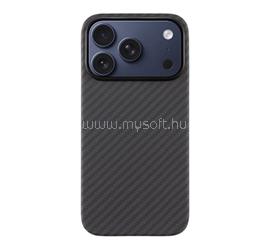 TACTICAL iPhone 18 Pro / 17 Pro TACTICAL MAGFORCE ARAMID szilikon telefonvédő ultravékony, karbon minta, FEKETE TACTICAL_57983126604 small