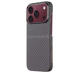 TACTICAL iPhone 18 Pro / 17 Pro TACTICAL MAGFORCE ARAMID szilikon telefonvédő ultravékony, karbon minta, FEKETE TACTICAL_57983130938 small