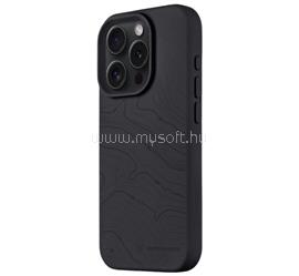 TACTICAL iPhone 15 Pro TACTICAL MAGFORCE BEAVER szilikon telefonvédő mikrofiber plüss belső, topográfiai minta, FEKETE TACTICAL_57983126362 small