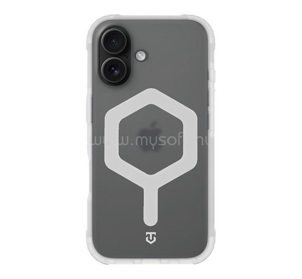 TACTICAL iPhone 16 TACTICAL MAGFORCE HEXAGON szilikon telefonvédő ütésállóság, MagSafe, FEHÉR