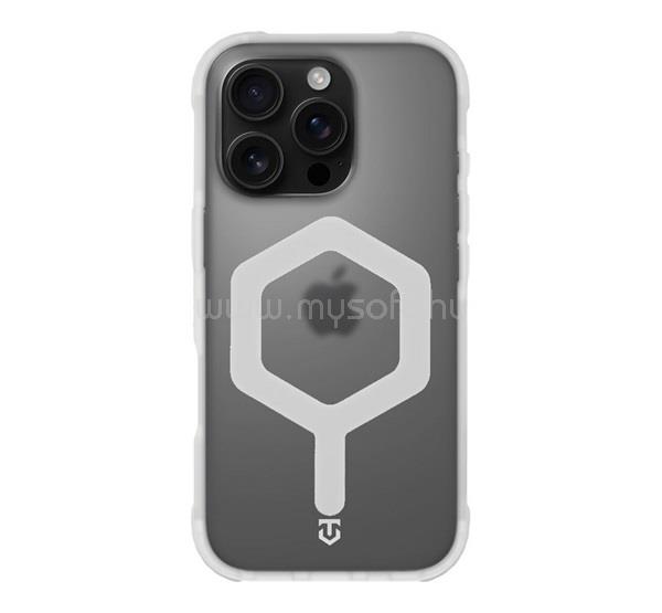 TACTICAL iPhone 16 Pro TACTICAL MAGFORCE HEXAGON szilikon telefonvédő ütésállóság, MagSafe, FEHÉR