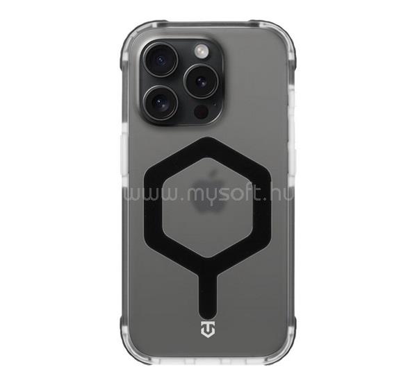 TACTICAL iPhone 15 Pro TACTICAL MAGFORCE HEXAGON szilikon telefonvédő ütésállóság, MagSafe, FEKETE