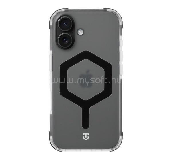 TACTICAL iPhone 16 TACTICAL MAGFORCE HEXAGON szilikon telefonvédő ütésállóság, MagSafe, FEKETE