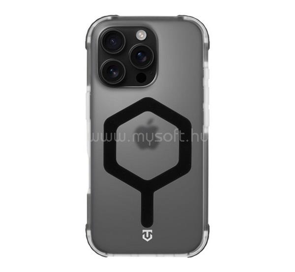 TACTICAL iPhone 16 Pro TACTICAL MAGFORCE HEXAGON szilikon telefonvédő ütésállóság, MagSafe, FEKETE