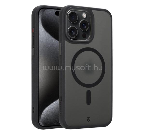 TACTICAL iPhone 15 Pro Max TACTICAL MAGFORCE HYPERSAND szilikon telefonvédő ütésállóság, MagSafe, FEKETE