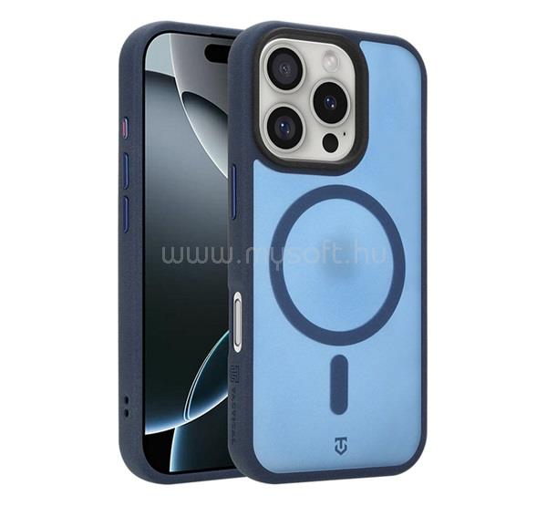 TACTICAL iPhone 16 Pro TACTICAL MAGFORCE HYPERSAND szilikon telefonvédő ütésállóság, MagSafe, SÖTÉTKÉK