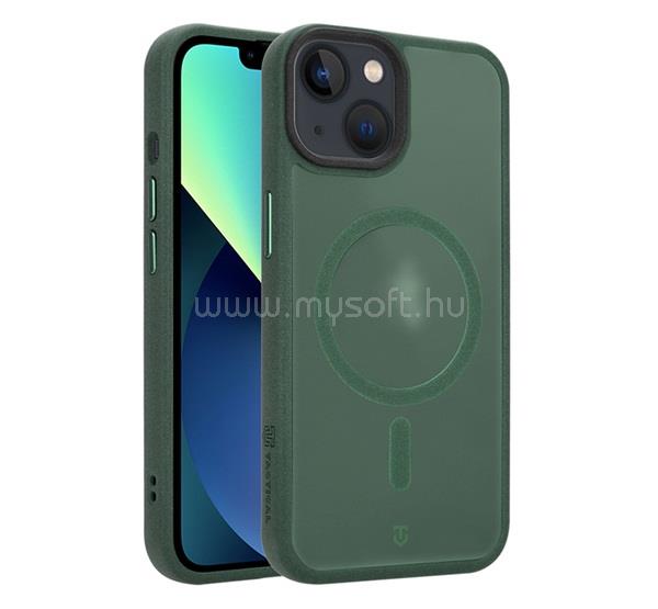 TACTICAL iPhone 13 TACTICAL MAGFORCE HYPERSAND szilikon telefonvédő ütésállóság, MagSafe, SÖTÉTZÖLD