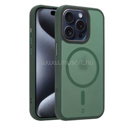 TACTICAL iPhone 15 Pro TACTICAL MAGFORCE HYPERSAND szilikon telefonvédő ütésállóság, MagSafe, SÖTÉTZÖLD TACTICAL_57983131557 small