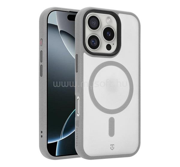 TACTICAL iPhone 16 Pro TACTICAL MAGFORCE HYPERSAND szilikon telefonvédő ütésállóság, MagSafe, VILÁGOSSZÜRKE