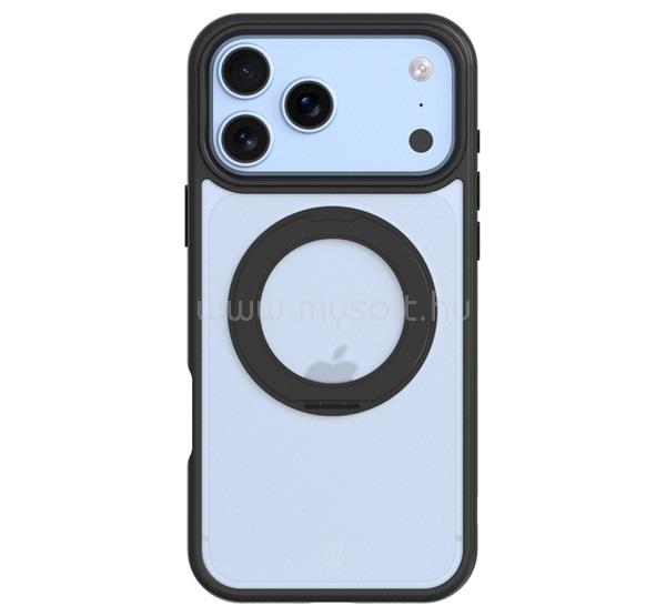 TACTICAL iPhone 18 Pro / 17 Pro TACTICAL MAGFORCE HYPERSTAND szilikon telefonvédő ütésállóság, kitámasztó, FEKETE