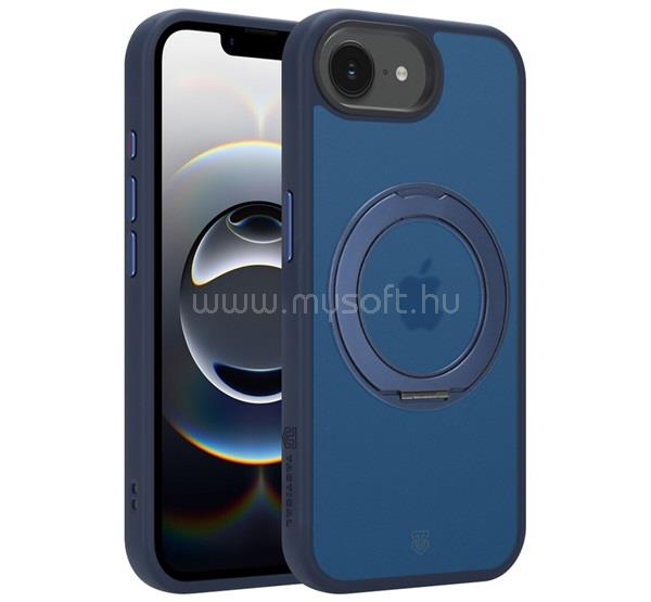 TACTICAL iPhone 17e / 16e TACTICAL MAGFORCE HYPERSTAND szilikon telefonvédő ütésállóság, kitámasztó, SÖTÉTKÉK
