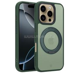 TACTICAL iPhone 16 Pro TACTICAL MAGFORCE HYPERSTAND szilikon telefonvédő ütésállóság, kitámasztó, SÖTÉTZÖLD TACTICAL_57983131617 small