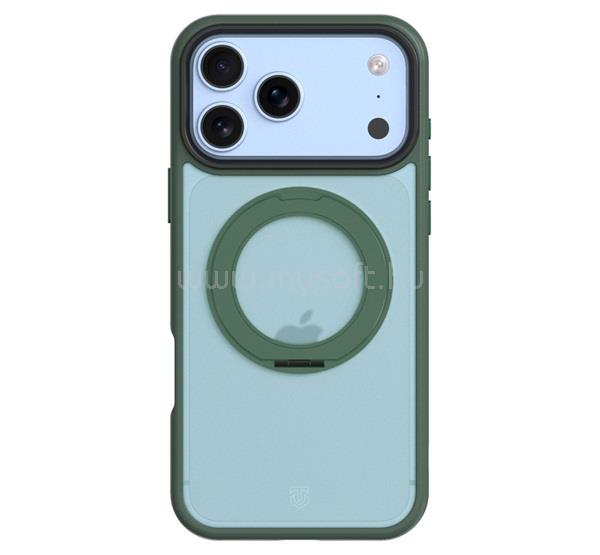 TACTICAL iPhone 18 Pro / 17 Pro TACTICAL MAGFORCE HYPERSTAND szilikon telefonvédő ütésállóság, kitámasztó, SÖTÉTZÖLD