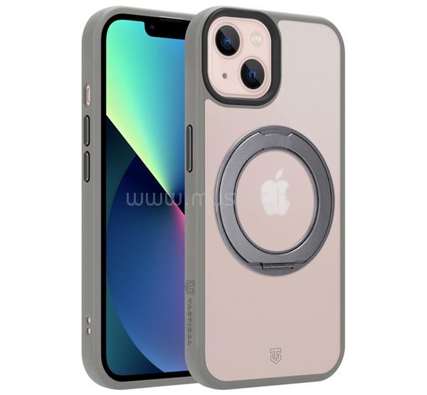 TACTICAL iPhone 13 TACTICAL MAGFORCE HYPERSTAND szilikon telefonvédő ütésállóság, kitámasztó, VILÁGOSSZÜRKE