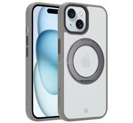 TACTICAL iPhone 15 TACTICAL MAGFORCE HYPERSTAND szilikon telefonvédő ütésállóság, kitámasztó, VILÁGOSSZÜRKE TACTICAL_57983131603 small