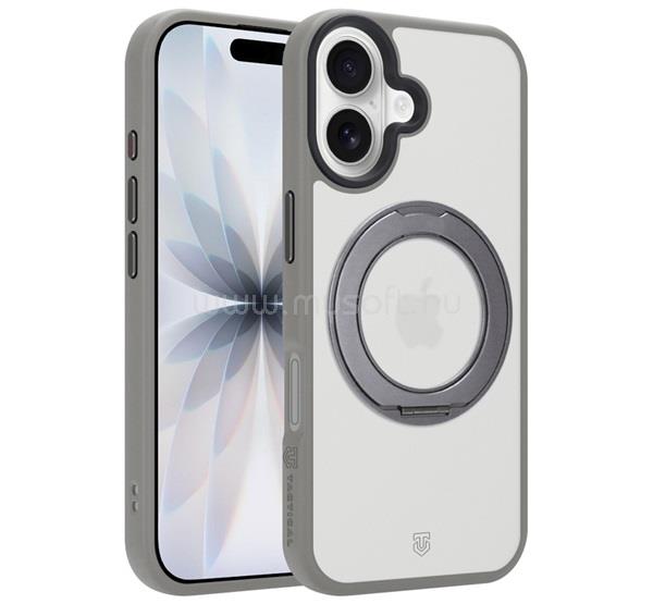TACTICAL iPhone 17 TACTICAL MAGFORCE HYPERSTAND szilikon telefonvédő ütésállóság, kitámasztó, VILÁGOSSZÜRKE