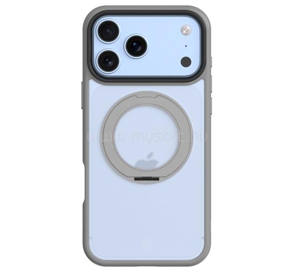 TACTICAL iPhone 18 Pro / 17 Pro TACTICAL MAGFORCE HYPERSTAND szilikon telefonvédő ütésállóság, kitámasztó, VILÁGOSSZÜRKE