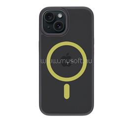 TACTICAL iPhone 15 TACTICAL MAGFORCE HYPERSTEALTH 2.0 szilikon telefonvédő ütésállóság, MagSafe, FEKETE/CITROMSÁRGA TACTICAL_57983121098 small