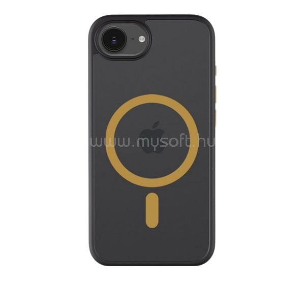 TACTICAL iPhone 17e / 16e TACTICAL MAGFORCE HYPERSTEALTH 2.0 szilikon telefonvédő ütésállóság, MagSafe, FEKETE/CITROMSÁRGA