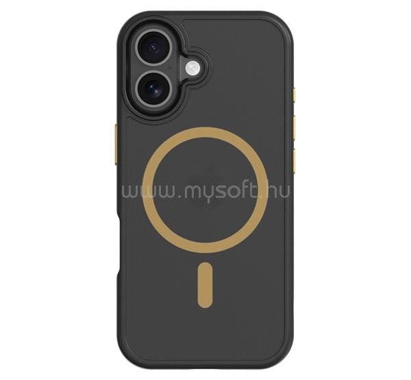 TACTICAL iPhone 17 TACTICAL MAGFORCE HYPERSTEALTH 2.0 szilikon telefonvédő ütésállóság, MagSafe, FEKETE/CITROMSÁRGA