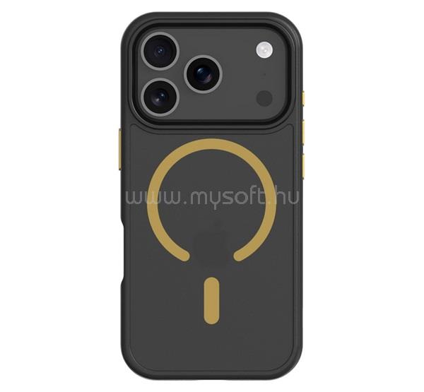 TACTICAL iPhone 18 Pro TACTICAL MAGFORCE HYPERSTEALTH 2.0 szilikon telefonvédő ütésállóság, MagSafe, FEKETE/CITROMSÁRGA