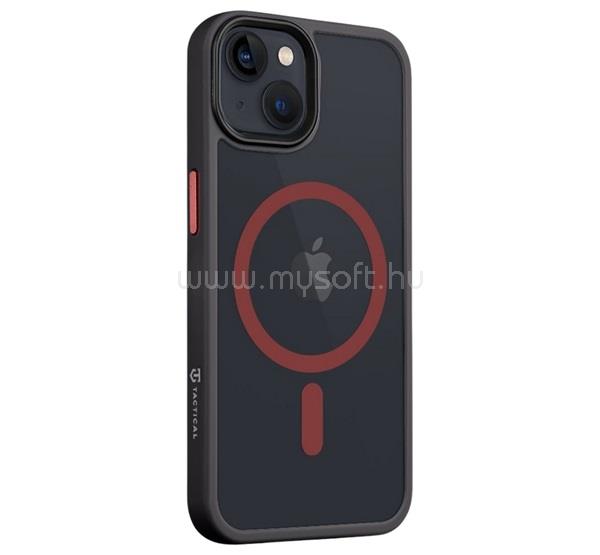 TACTICAL iPhone 13 TACTICAL MAGFORCE HYPERSTEALTH 2.0 szilikon telefonvédő ütésállóság, MagSafe, FEKETE/PIROS