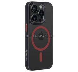 TACTICAL iPhone 15 Pro TACTICAL MAGFORCE HYPERSTEALTH 2.0 szilikon telefonvédő ütésállóság, MagSafe, FEKETE/PIROS TACTICAL_57983121101 small