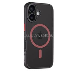 TACTICAL iPhone 16 TACTICAL MAGFORCE HYPERSTEALTH 2.0 szilikon telefonvédő ütésállóság, MagSafe, FEKETE/PIROS TACTICAL_57983121865 small