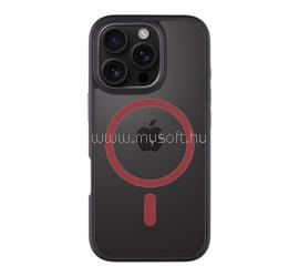 TACTICAL iPhone 16 Pro TACTICAL MAGFORCE HYPERSTEALTH 2.0 szilikon telefonvédő ütésállóság, MagSafe, FEKETE/PIROS TACTICAL_57983121867 small