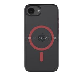 TACTICAL iPhone 17e / 16e TACTICAL MAGFORCE HYPERSTEALTH 2.0 szilikon telefonvédő ütésállóság, MagSafe, FEKETE/PIROS TACTICAL_57983124456 small