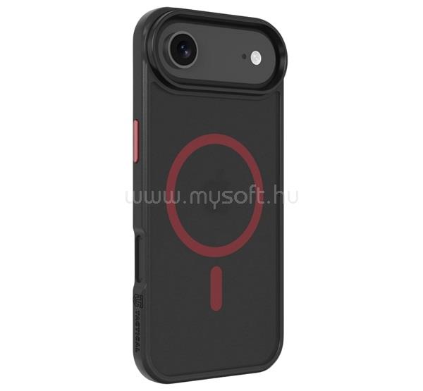 TACTICAL iPhone Air TACTICAL MAGFORCE HYPERSTEALTH 2.0 szilikon telefonvédő ütésállóság, MagSafe, FEKETE/PIROS