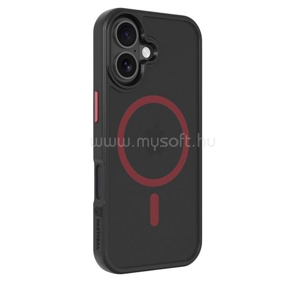 TACTICAL iPhone 17 TACTICAL MAGFORCE HYPERSTEALTH 2.0 szilikon telefonvédő ütésállóság, MagSafe, FEKETE/PIROS