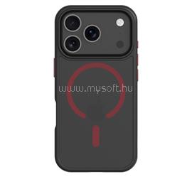 TACTICAL iPhone 18 Pro / 17 Pro TACTICAL MAGFORCE HYPERSTEALTH 2.0 szilikon telefonvédő ütésállóság, MagSafe, FEKETE/PIROS TACTICAL_57983126612 small