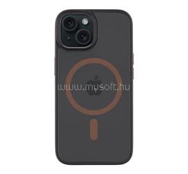 TACTICAL iPhone 15 TACTICAL MAGFORCE HYPERSTEALTH 2.0 szilikon telefonvédő ütésállóság, MagSafe, FEKETE/SÖTÉTBARNA TACTICAL_57983125823 small