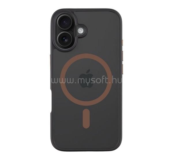TACTICAL iPhone 16 TACTICAL MAGFORCE HYPERSTEALTH 2.0 szilikon telefonvédő ütésállóság, MagSafe, FEKETE/SÖTÉTBARNA