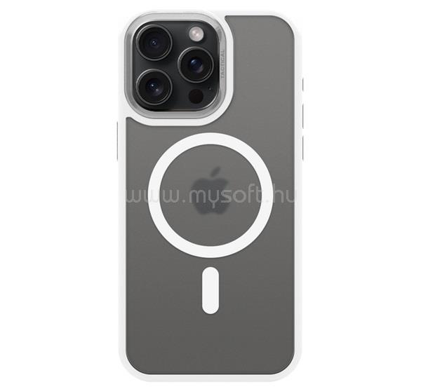 TACTICAL iPhone 15 Pro Max TACTICAL MAGFORCE HYPERSTEALTH 3.0 szilikon telefonvédő ütésállóság, MagSafe, FEHÉR