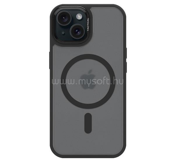 TACTICAL iPhone 15 TACTICAL MAGFORCE HYPERSTEALTH 3.0 szilikon telefonvédő ütésállóság, MagSafe, FEKETE