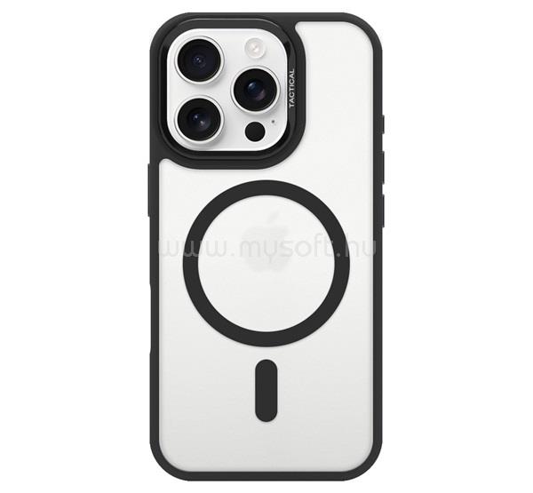 TACTICAL iPhone 16 Pro TACTICAL MAGFORCE HYPERSTEALTH 3.0 szilikon telefonvédő ütésállóság, MagSafe, FEKETE