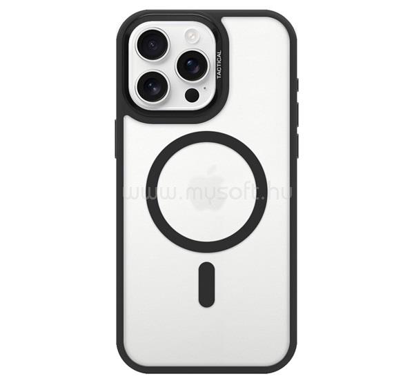 TACTICAL iPhone 16 Pro Max TACTICAL MAGFORCE HYPERSTEALTH 3.0 szilikon telefonvédő ütésállóság, MagSafe, FEKETE